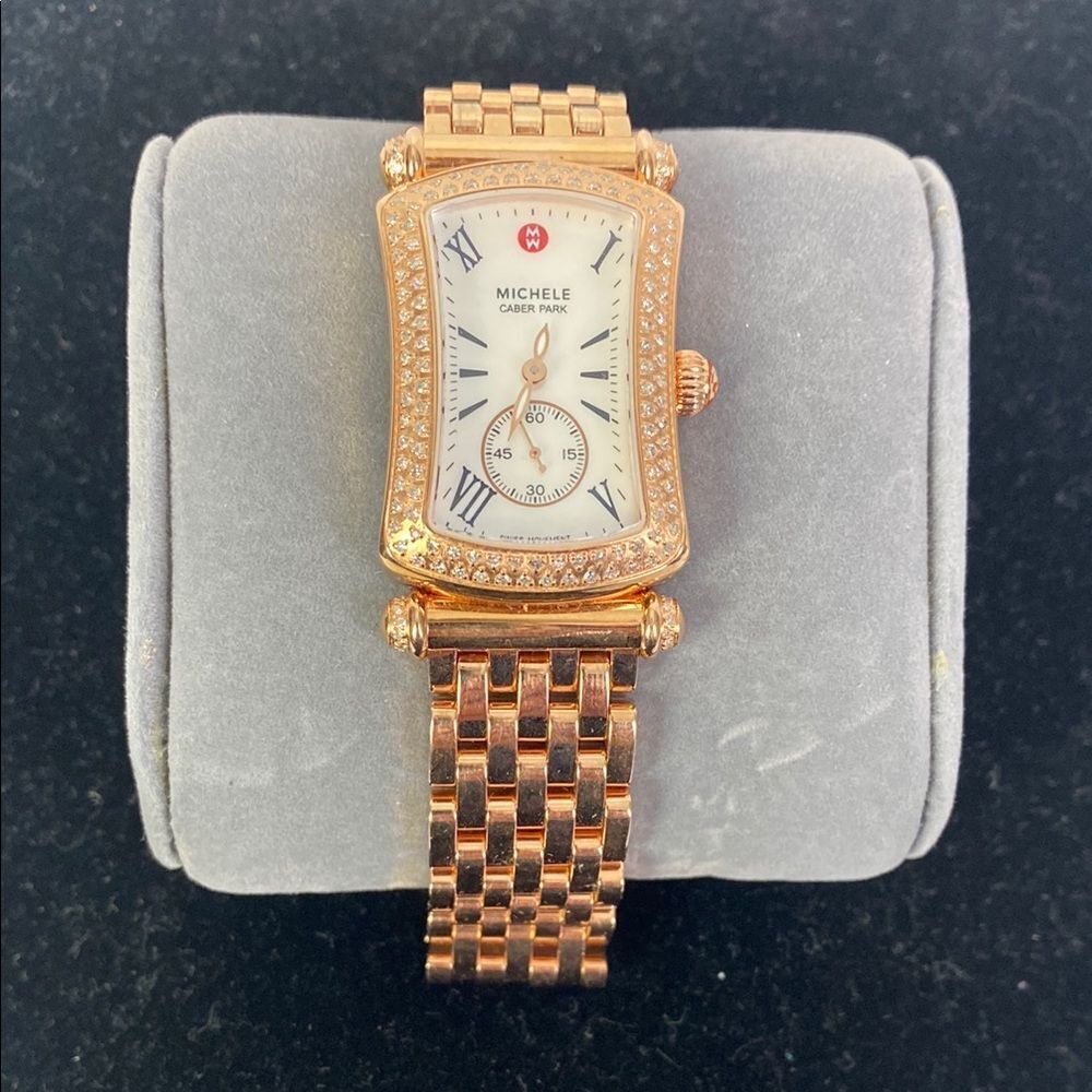 Michelle Caber Park Rose Gold Watch.
